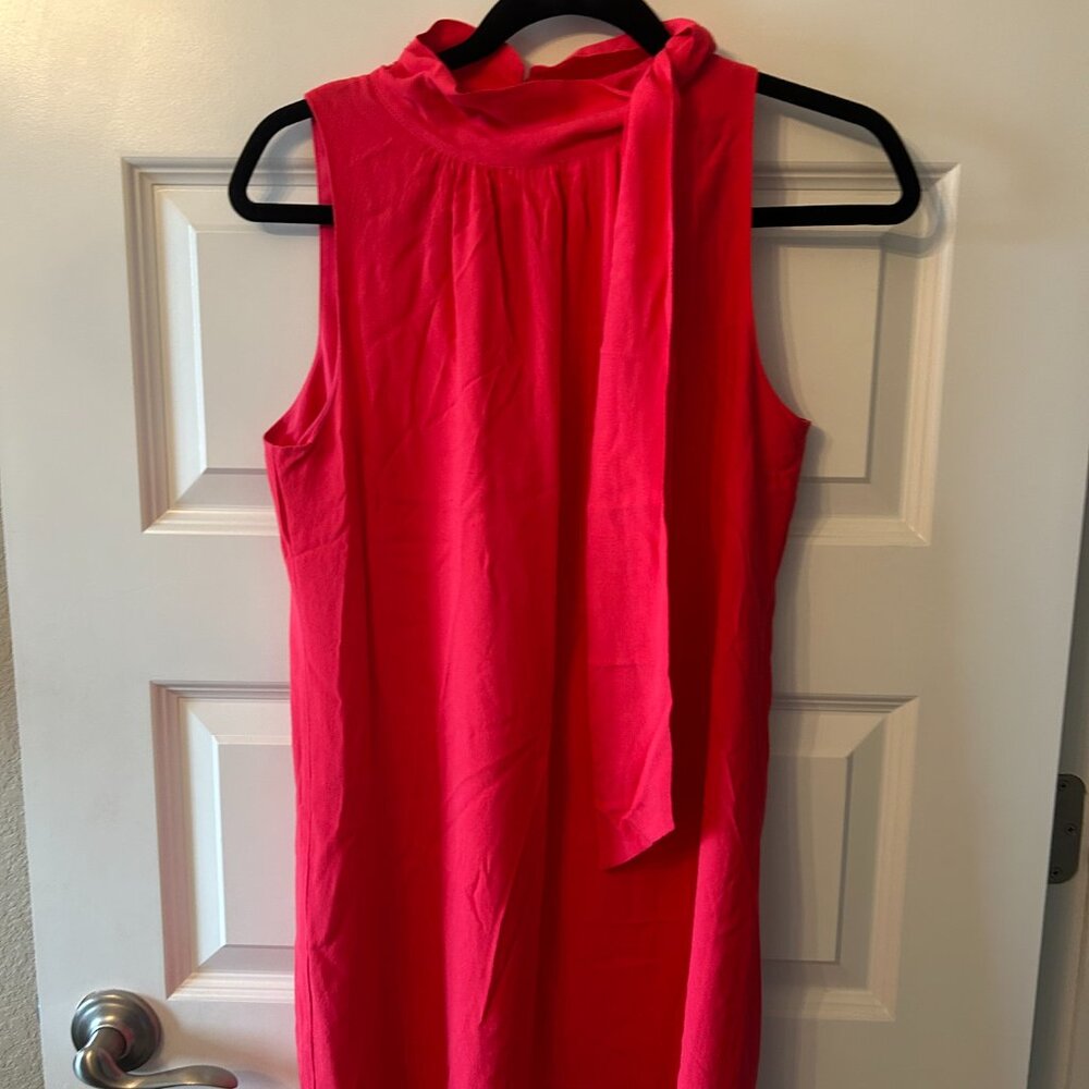 Ann Taylor Size 4 Petite high neck pink dress